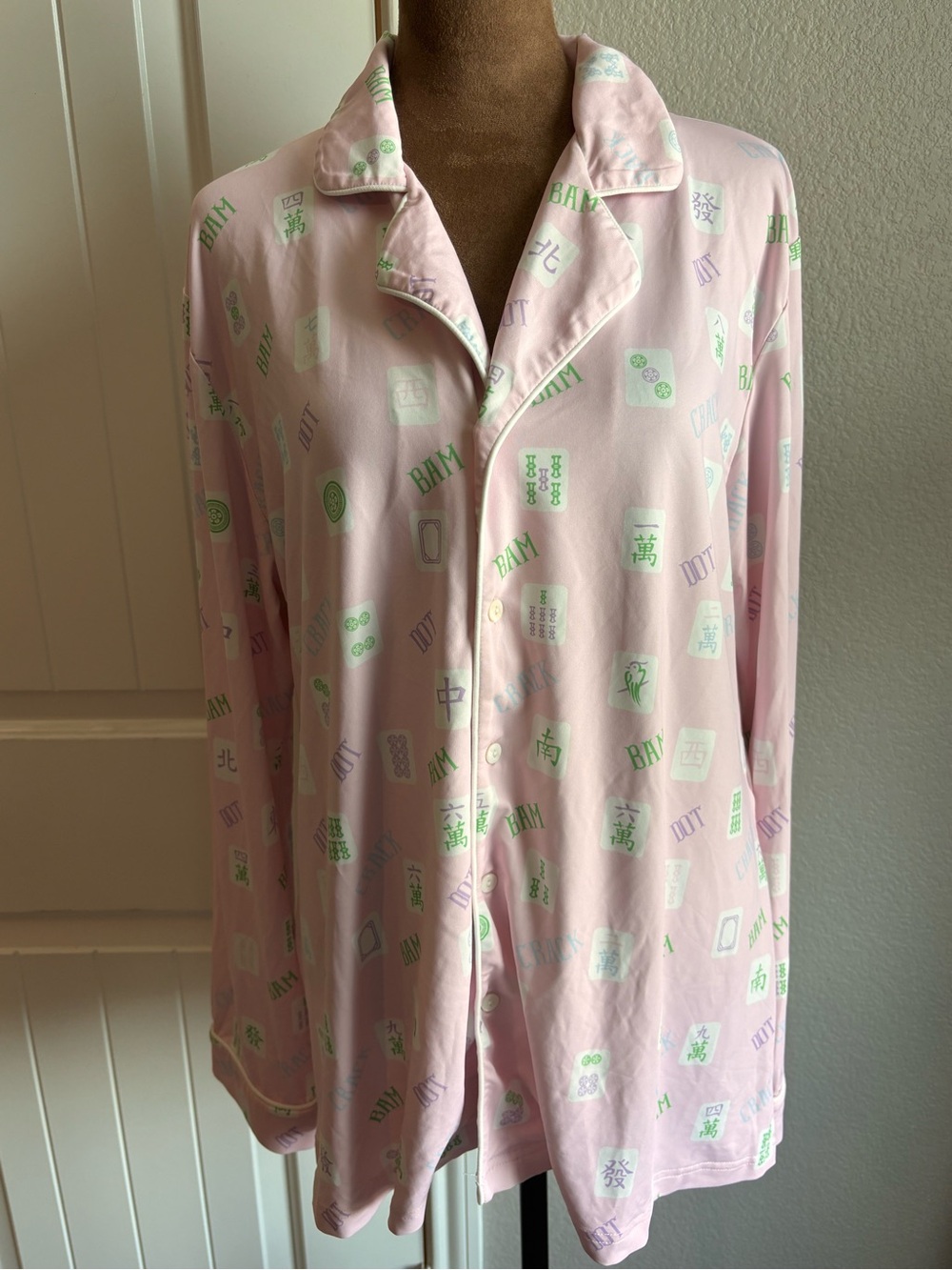 Women’s Cecil and Lou Mahjong themed Pajamas L